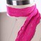 2 Yards Hot Pink Stretch Lace Trim 2.5 Inch Wide Floral Elastic Ribbon for Lingerie and Crafts